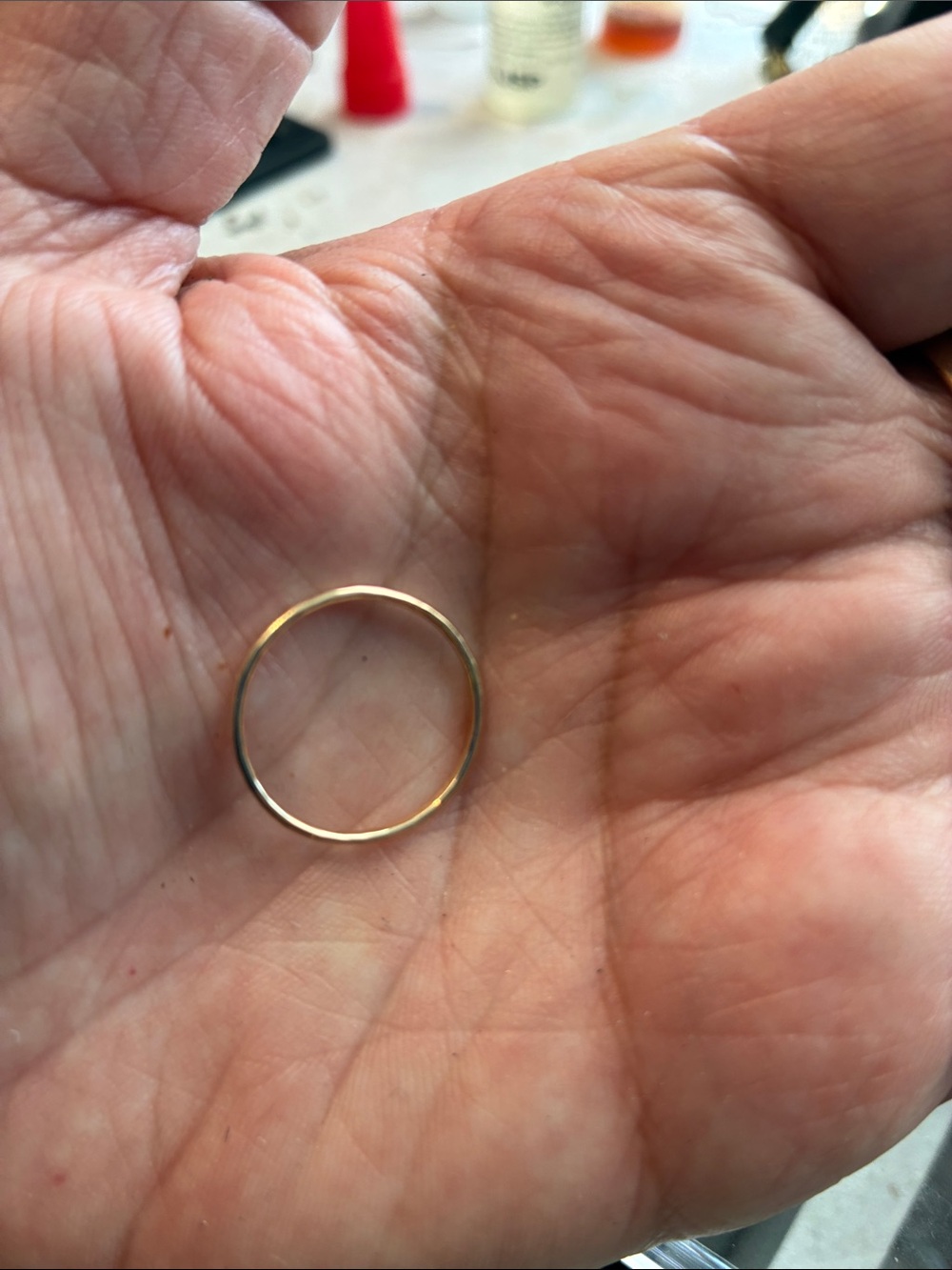 Catbird Delicate 14k Gold Stacking Ring Size 6